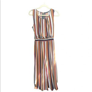POTTERS POT STRIPED BELTED JUMPSUIT